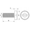 Screw metal DIN 85 [050-m] (050010641553)