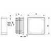 Square ribbed insert [056] (056020060303)