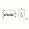 Pan Head tapping torx screw [352-m] (352393241553)