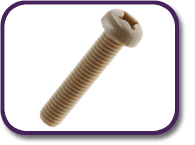 PEEK® pan head screw [180]