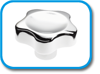 Chrome plated Lobe knob [263]