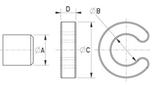 Fixing ring [011-1]