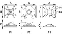 cable tie holder [098-1]