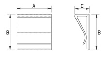 Flat cable clip [151]